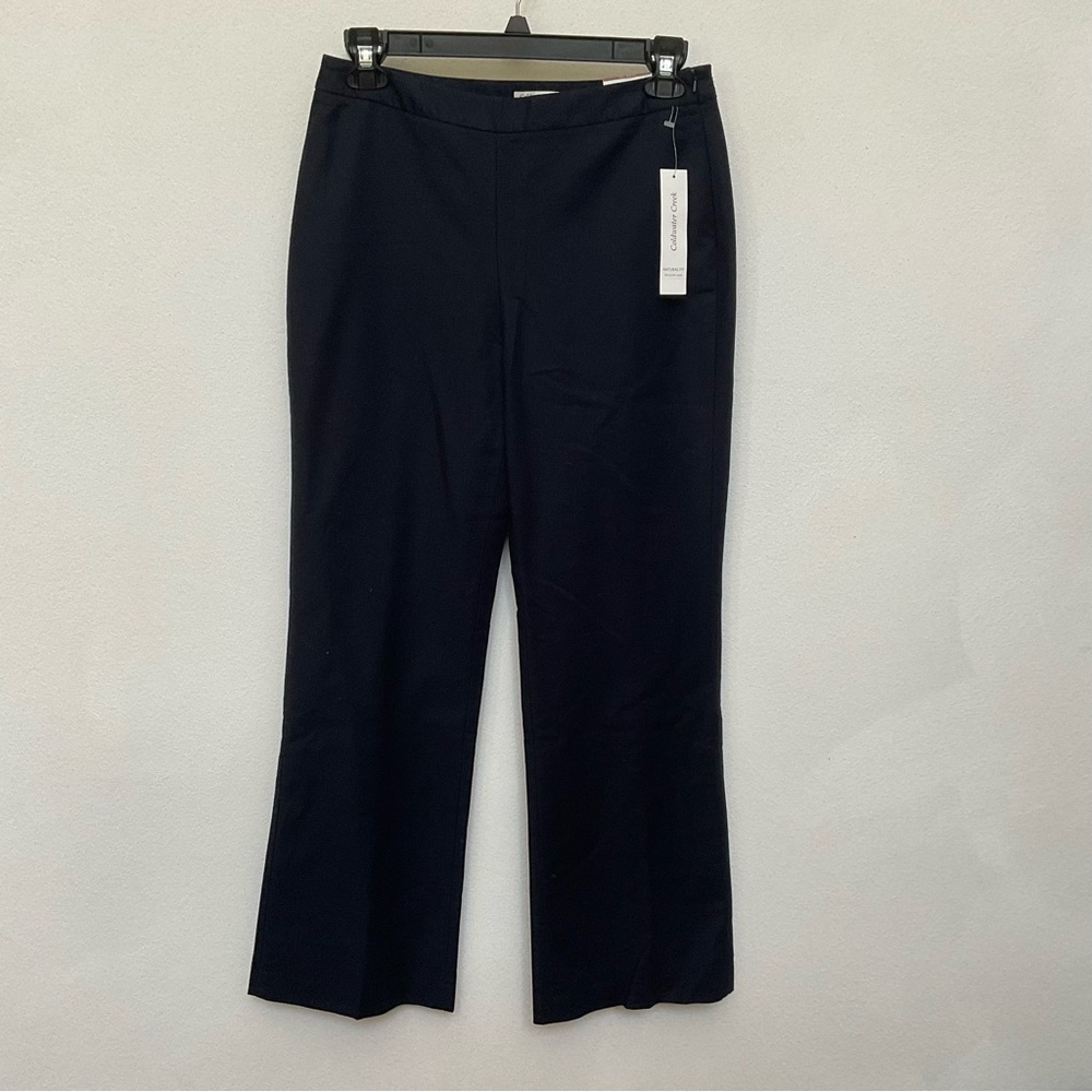 NWT Coldwater Creek Natural Fit Wide Leg Trousers Size 10 Office Career Work